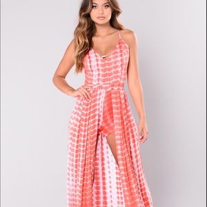 Maxi Romper - Blood Orange